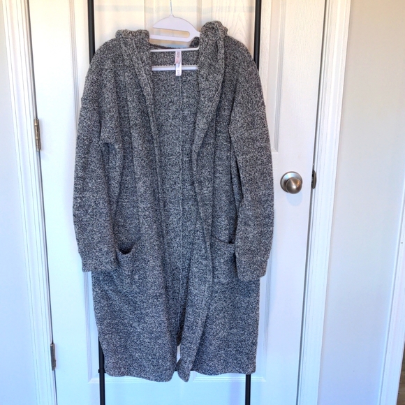 Cardigan Long à Capuche Vertigo – Taille M – Noir & Multicolore – Neuf Avec étiquette